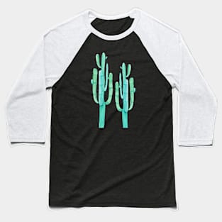 Two Pretty Watercolor Cacti Baseball T-Shirt